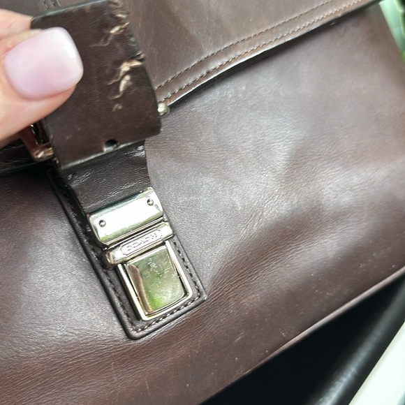 Coach vintage genuine leather briefcase # 70304 Transatlantic Flap Business - Picture 8 of 15